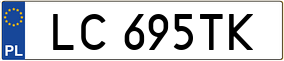 Trailer License Plate